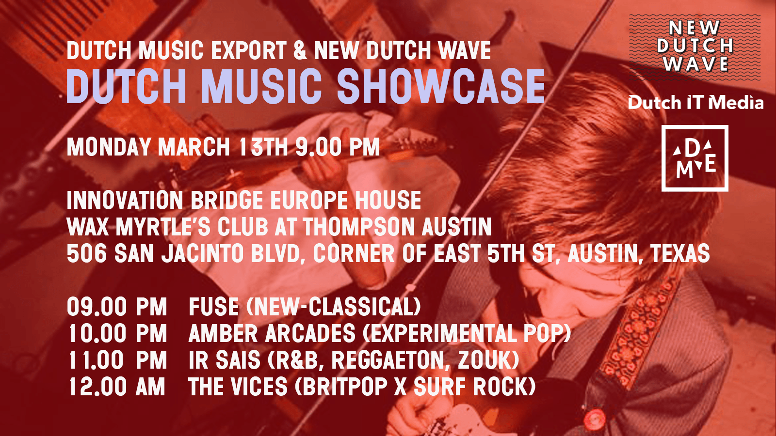 Dutch Music Showcase Event Page