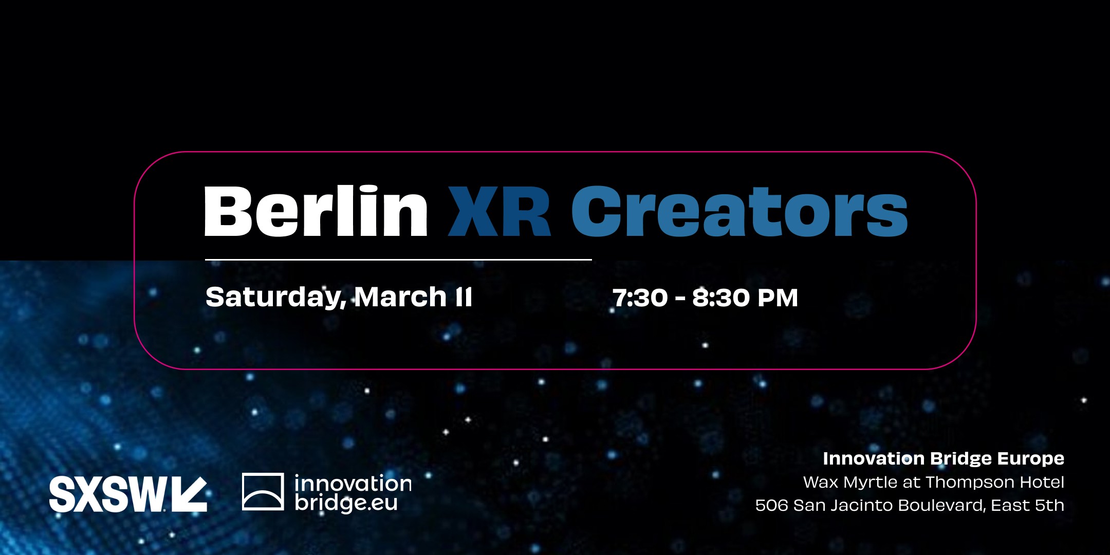 Berlin XR Creators Event Page